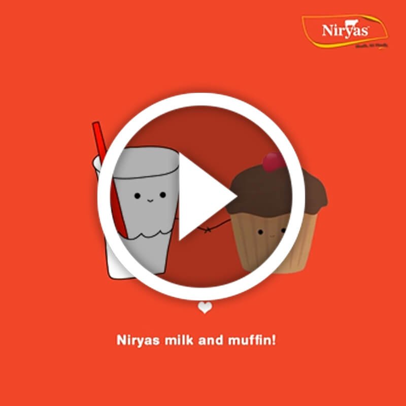 Niryas Milk Friends Day social media post by WeBeeSocial