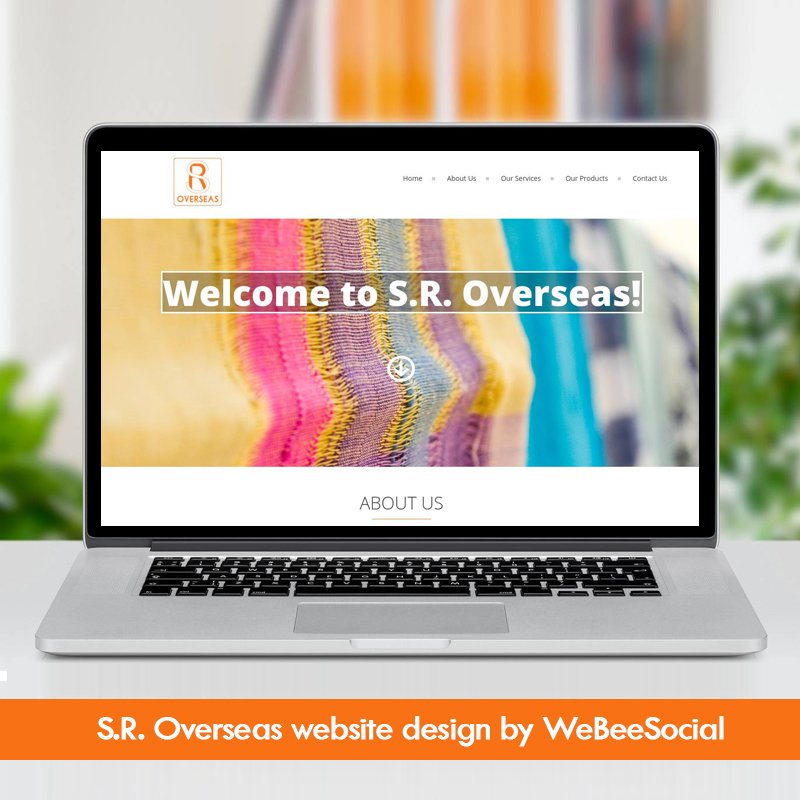 SR Overseas website design by WeBeeSocial