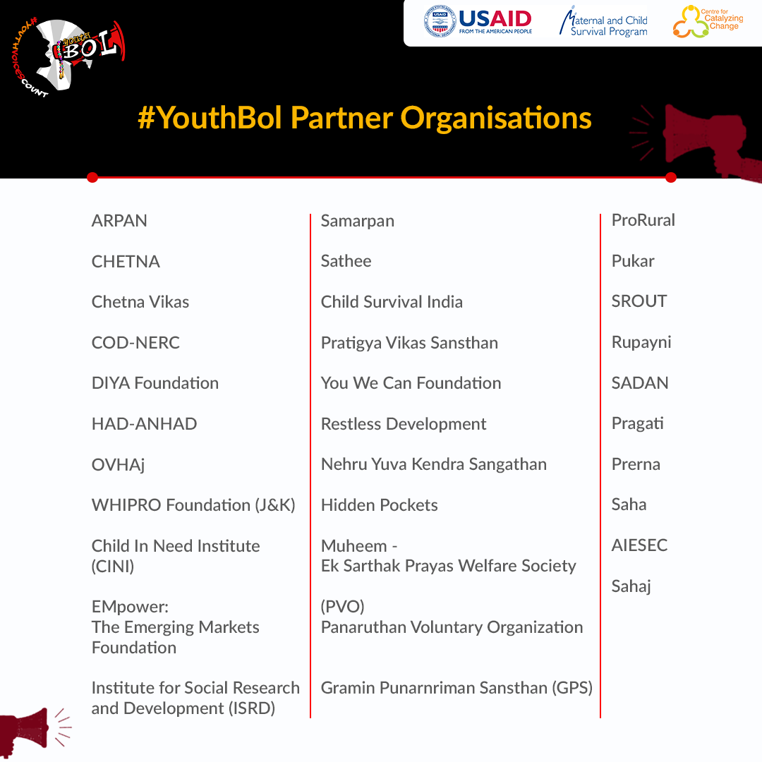 Youthbol partner organizations graphic by WeBeeSocial