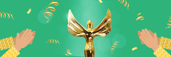 Trophy animation for WeBeeSocial awards