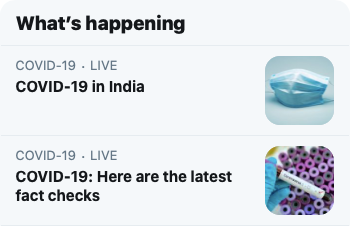 COVID-19 trending graphic by WeBeeSocial