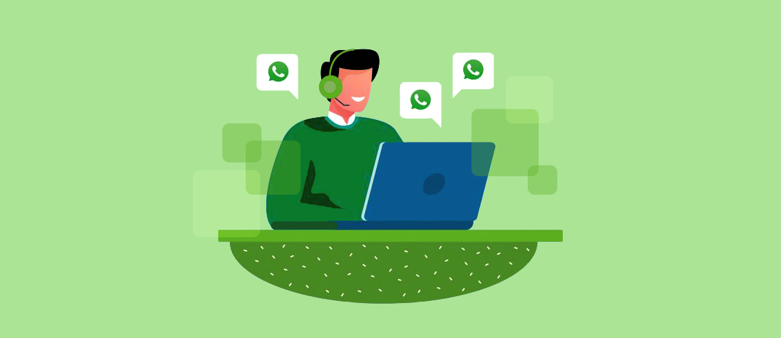 WhatsApp API graphic for WeBeeSocial services