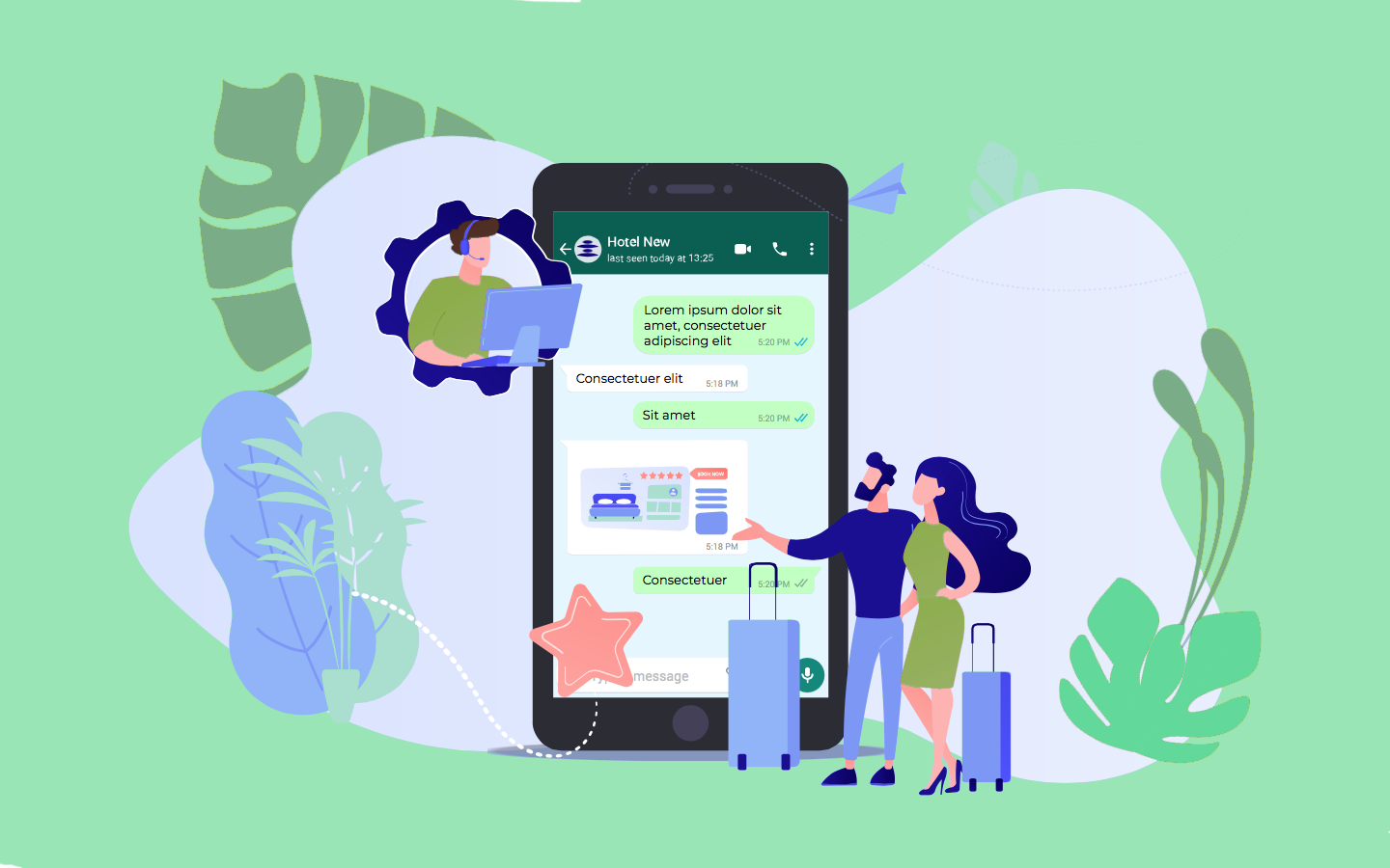 WhatsApp business help graphic by WeBeeSocial