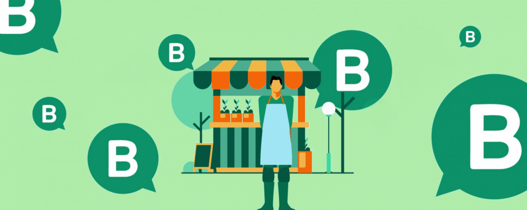 WhatsApp business marketing graphic by WeBeeSocial